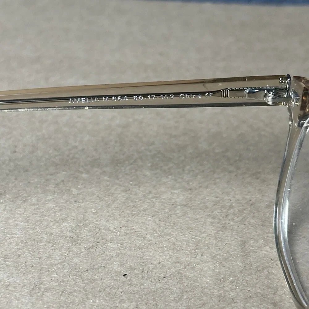 Warby Parker Eyeglasses Amelia M 664 Clear Gold 50-17-142.    G45